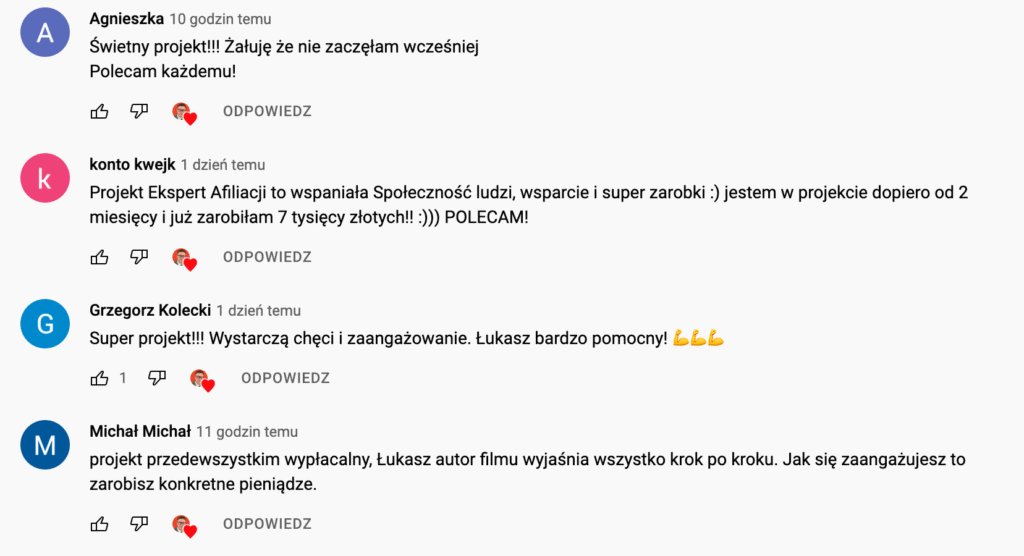 polecam projekt ekspert afiliacji